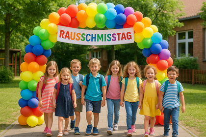 Schulkinder- Rauswurf